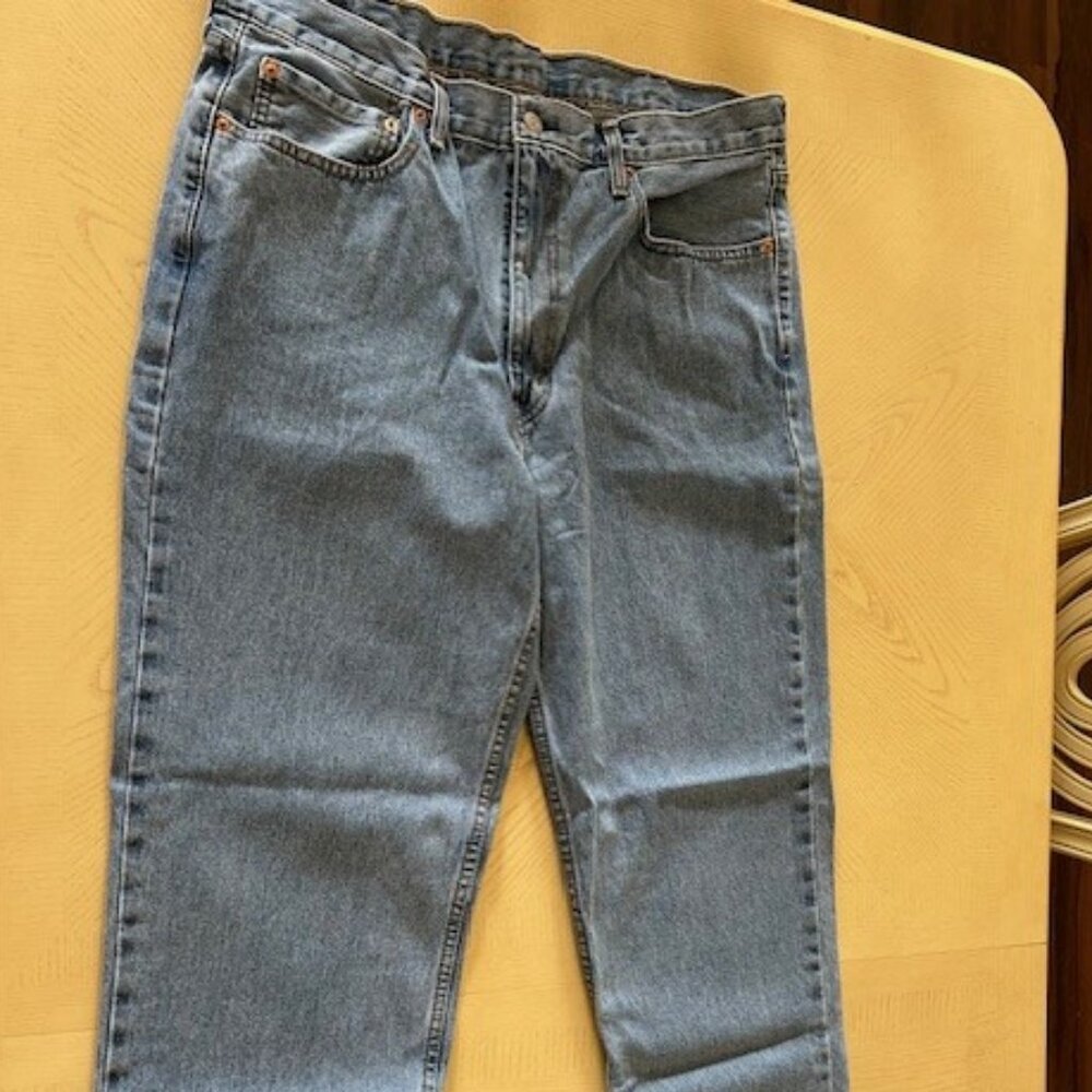 Levi's 550 Mens Jeans Size 38x32 Relaxed Blue Jeans Workwear